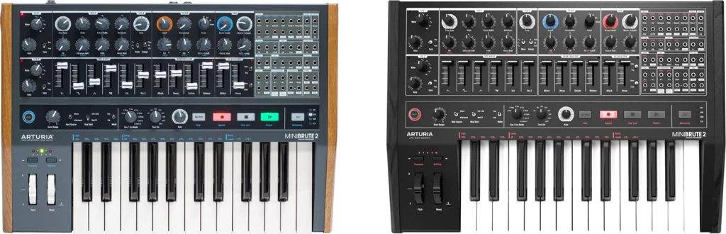 Arturia MiniBrute 2 Classic Edition and Noir Edition