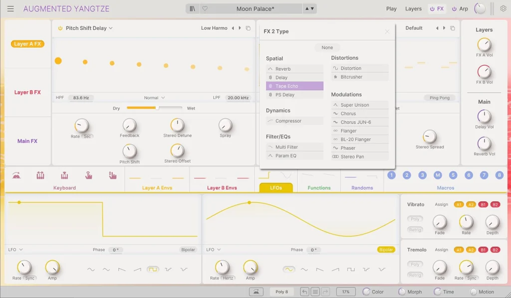 Augmented YANGTZE effects