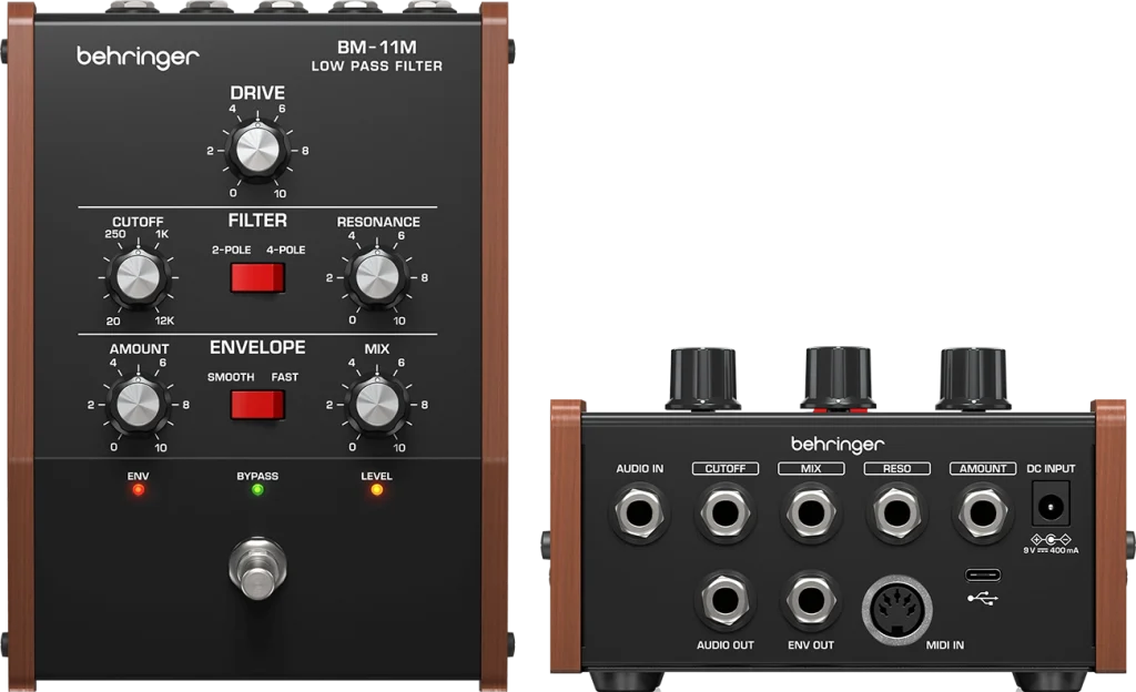 Behringer BM-11M filter front side and rear view