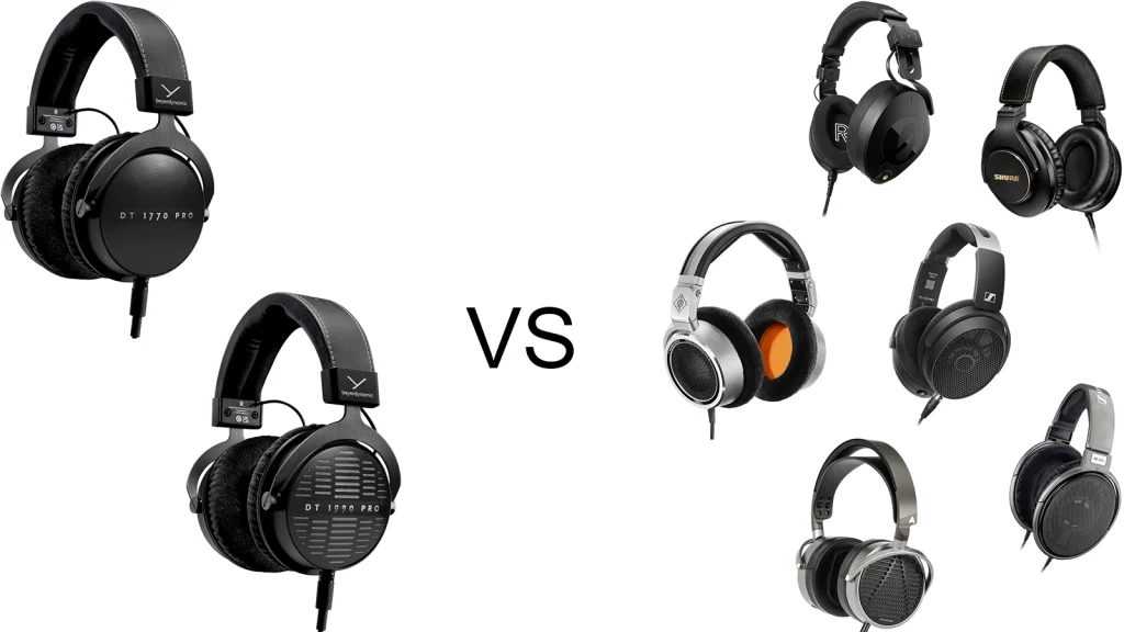 Beyerdynamic DT 1770 PRO MKII and DT 1990 PRO MKII vs Rode NTH100, Shure SRH840A, Neumann NDH 30, Sennheiser HD 650, Sennheiser HD 490 PRO, Audeze MM-100