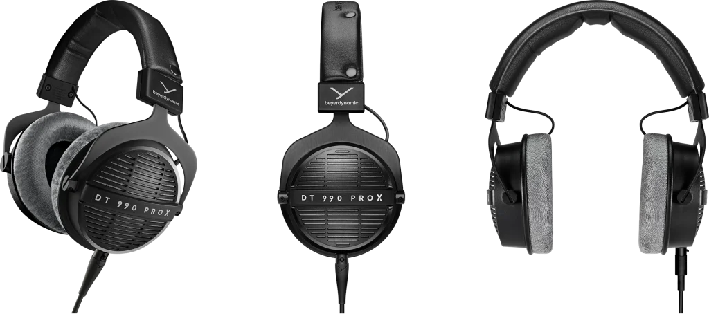 Beyerdynamic DT 990 PRO X different views, ergonomics