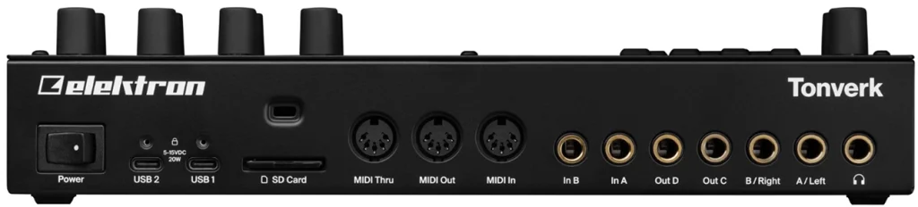 Elektron Tonverk rear panel