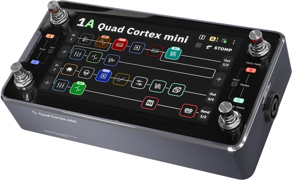 Neural DSP Quad Cortex mini side view