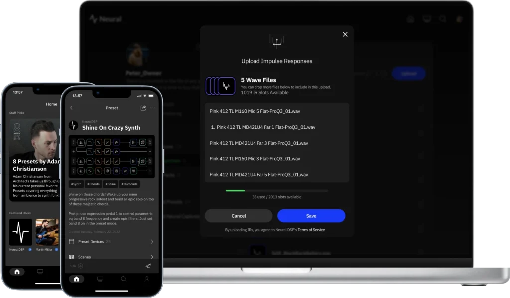 Neural DSP Quad Cortex mini software