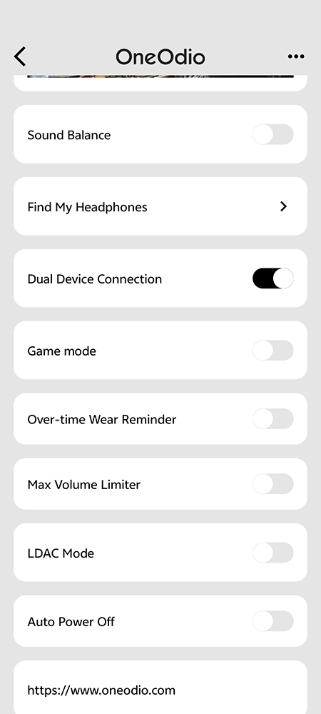 OneOdio app pic 2