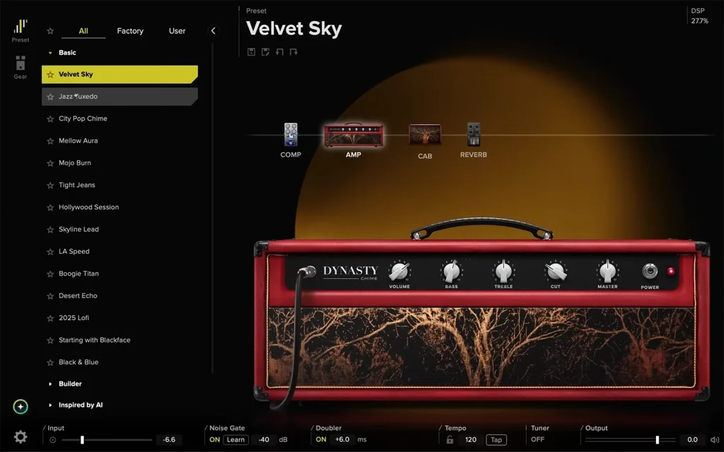 Positive Grid BIAS X plugin interface