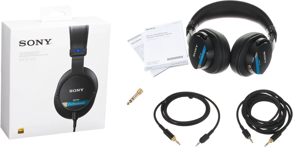 Sony MDR-M1 package and box