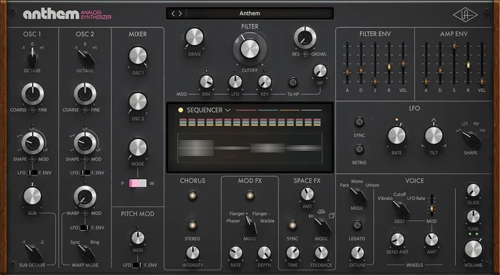 Universal Audio Anthem Analog Synthesizer pic 1