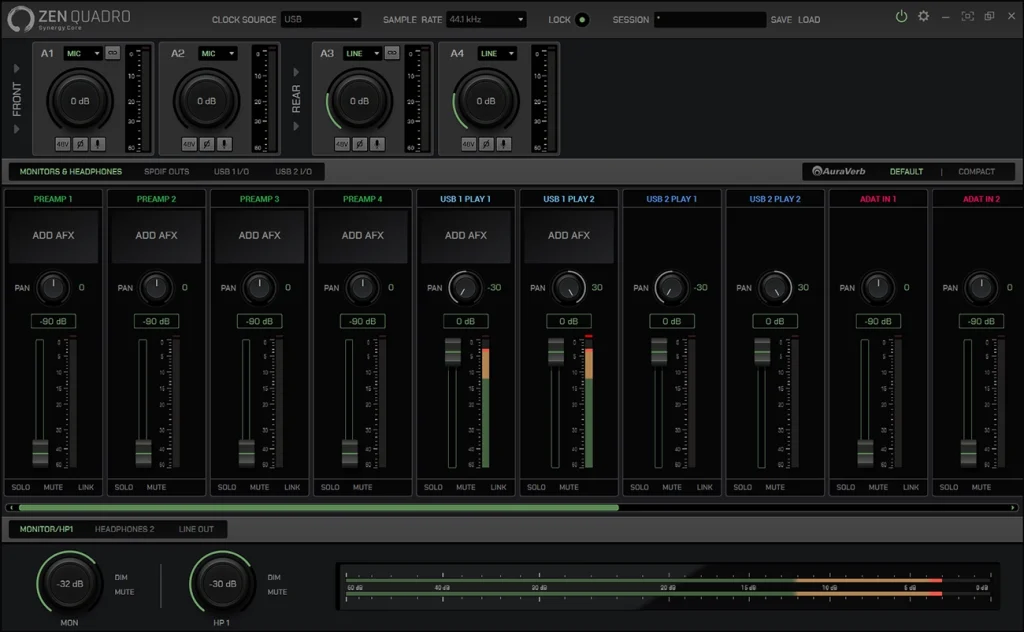 Zen Quadro software mixer